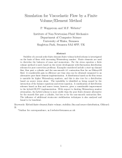 Simulation for Viscoelastic Flow by a Finite Volume/Element Method