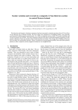 Secular variation and reversals in a composite 2.5 km thick lava
