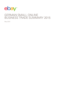 german small online business trade summary 2015
