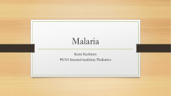 Malaria - ECU.edu