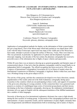 COMPILATION OF A GLOSSARY ON