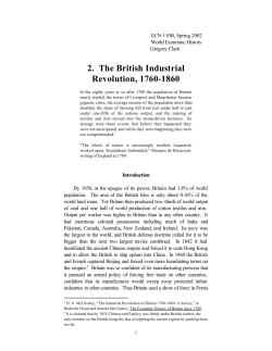 2. The British Industrial Revolution, 1760-1860 - uc