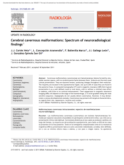 Cerebral cavernous malformations: Spectrum of