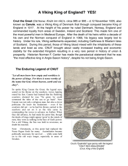 Cnut, Viking King of England, and Scotland