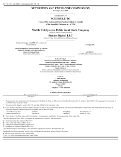 Form SC TO-I/A: Excluded - Stock Market Research