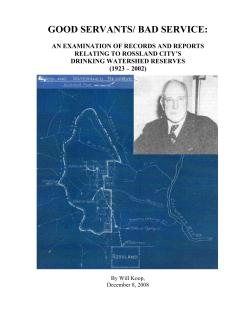 CLEARING THE PROVERBIAL WATERS: