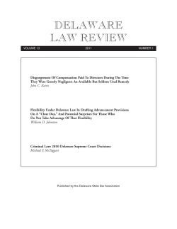 delaware law review - Delaware State Bar Association