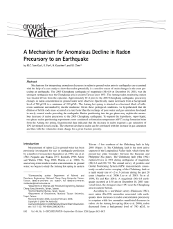 A Mechanism for Anomalous Decline in Radon Precursory to an