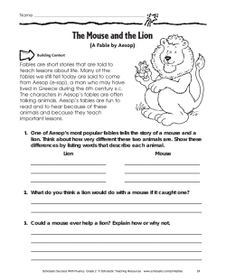 The Mouse and the Lion