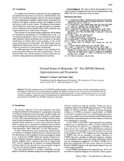 Ground States of Molecules. 38.` The MNDO Method