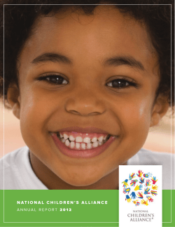 NCA 2012 Annual Report - National Children`s Alliance
