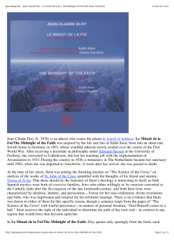 Igloo Magazine :: Jean-Claude &Eacute;loy :: Le minuit de
