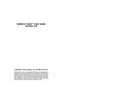 Solitaire Turbo&trade; User Guide Version 2.0