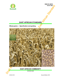 EAS 51-2010, Wheat grains - Specification