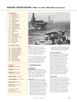 MaRe NostRuM: War in the Mediterranean