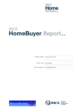 Property address Sample report, EN3 Client`s name Mrs