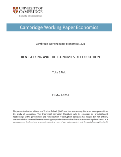 CWPE1621 - Faculty of Economics