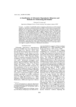 A Classification of Alternative Reproductive