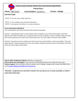Spanish 1 - Lincoln County Schools