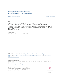 Calibrating the Wealth and Health of Nations