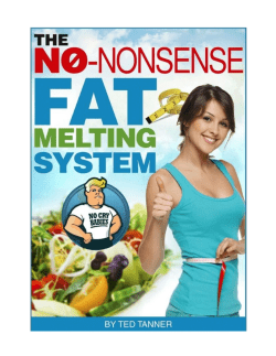 No Nonsense Ted`s Fat Melting System PDF Book