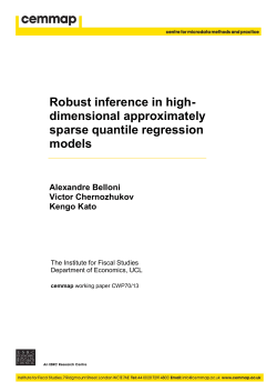 Robust inference in high- dimensional approximately sparse