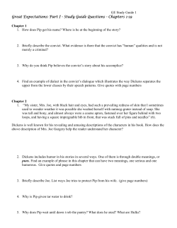 Great Expectations: Part I