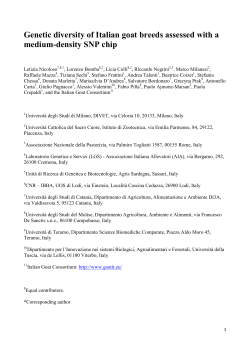Genetic diversity of Italian goat breeds assessed with a