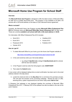 Microsoft Office for School Staff