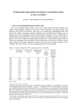 Exchange Rate Appreciation and Negative Central Bank Capital: Is