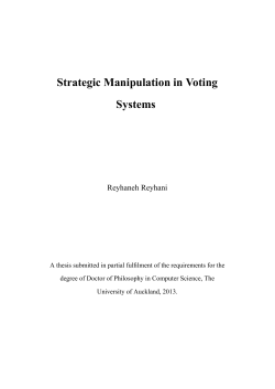 Strategic Manipulation in Voting Systems