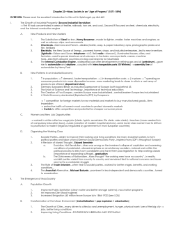 Chapter 23 outline