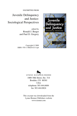 Sociological - Lynne Rienner Publishers