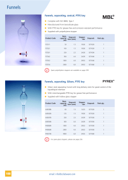 Separating funnels SciLabware pg190,192,193
