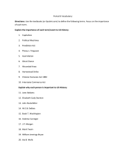Period 6 Vocabulary: Directions: Use the textbooks (or Quizlet.com