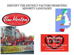 IDENTIFY THE DISTINCT FACTORS PROMOTING MINORITY