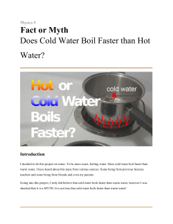 Fact or Myth Does Cold Water Boil Faster than Hot Water?