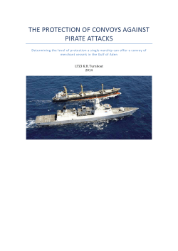 the protection of convoys against pirate attacks
