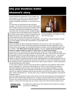 shannon`s story - YWCA Binghamton