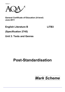 Unit 3 Marking scheme