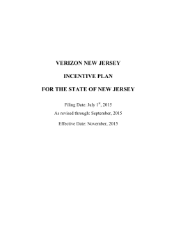 New Jersey Incentive Plan