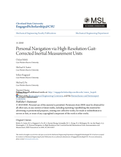 Personal Navigation via High-Resolution Gait