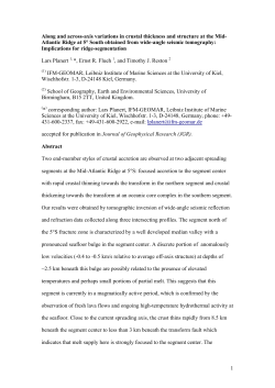 The crustal structure of the Mid-Atlantic Ridge north of