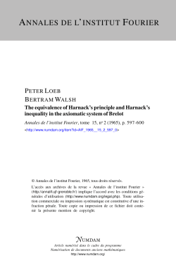 The equivalence of Harnack`s principle and Harnack`s