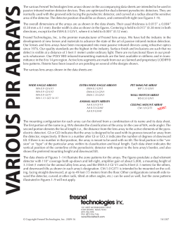 The mounting configuration for each array can be derived from a