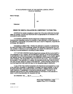 Referral to Forensic Services