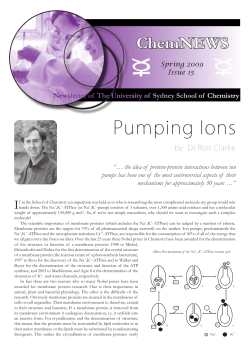 Pumping Ions - The University of Sydney
