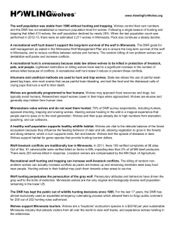 read our fact sheet - Howling For Wolves