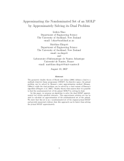 Approximating the Nondominated Set of an MOLP by Approximately