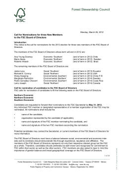 FSC International - Forest Stewardship Council